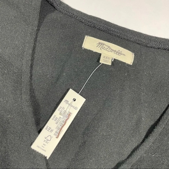 New Madewell Wrap Thong Bodysuit Black AD132 - Picture 5 of 7